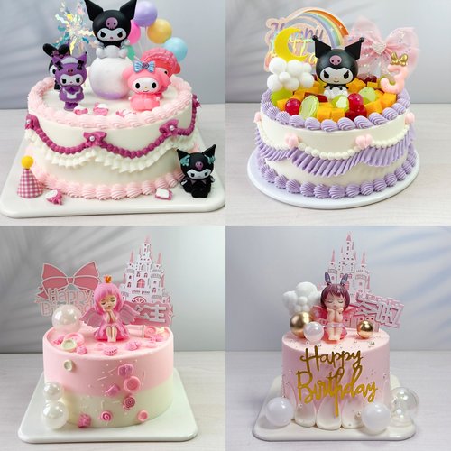 库洛米生日蛋糕塑胶样品仿真
