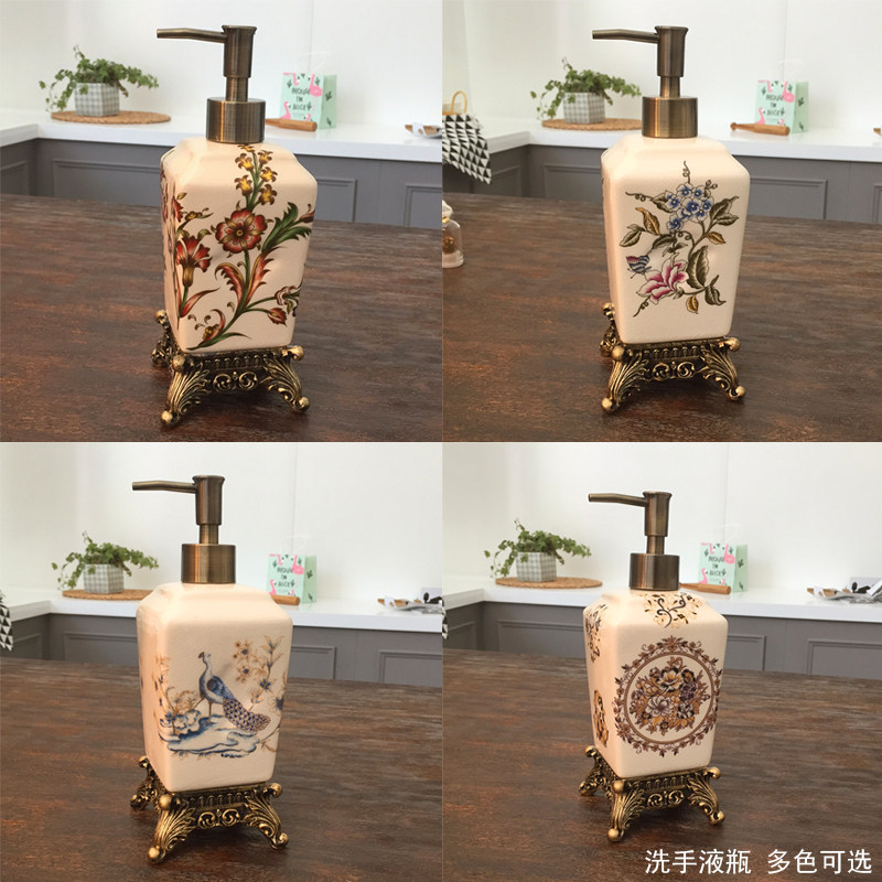 欧式陶瓷按压洗手液瓶创意沐浴露瓶酒店美容院家用乳液分装瓶大号
