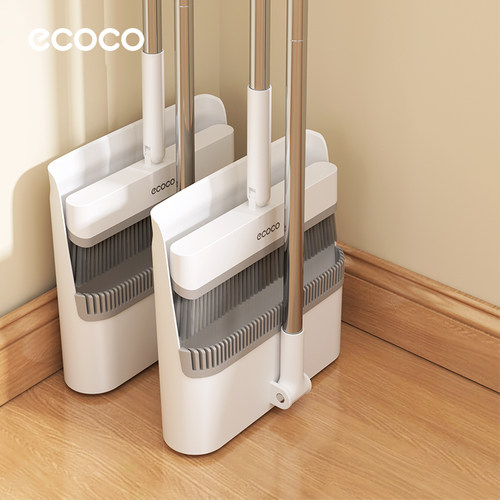 意可可家用加厚旋转扫把簸箕套装