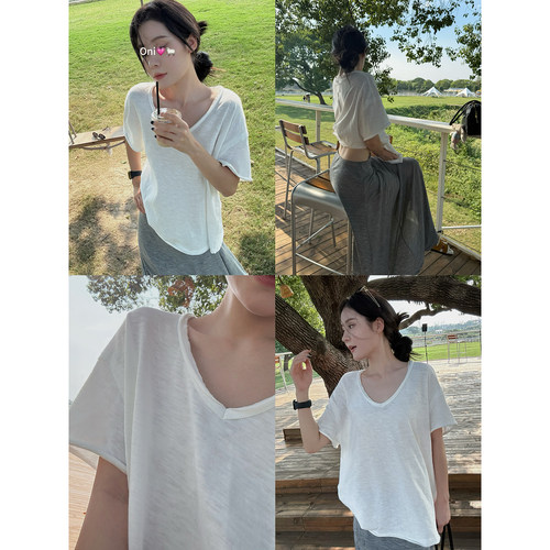 v领t长袖/短袖版长袖早秋上衣