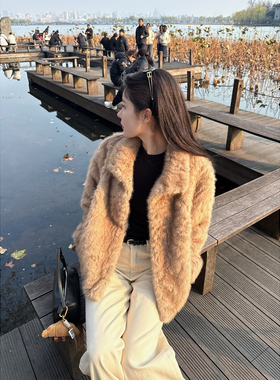 好rua！软而有骨的秋冬底气 环保皮草常规版 带内衬毛绒外套AFM