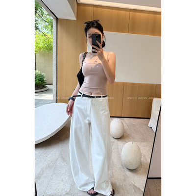 阔感显瘦松弛宽松直筒休闲裤夏