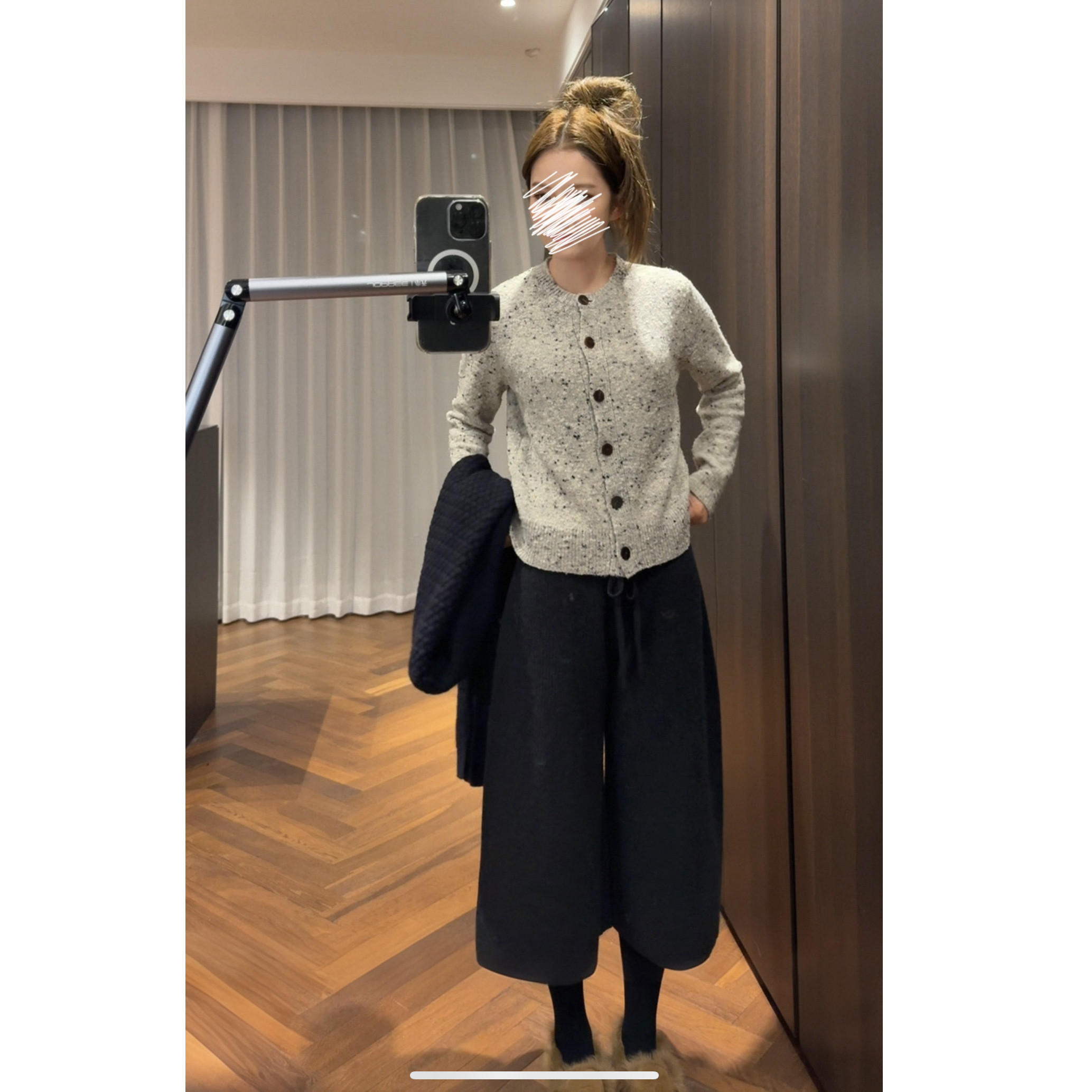 【时髦人】全羊毛竖条抽绳中裤 阔腿裤休闲裤冬加厚裤子女AFM定制,女装/女士精品,休闲裤,淘宝优惠券,粉丝福利购,淘宝优惠卷