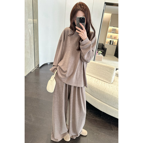 加绒2024显瘦套装加绒套装