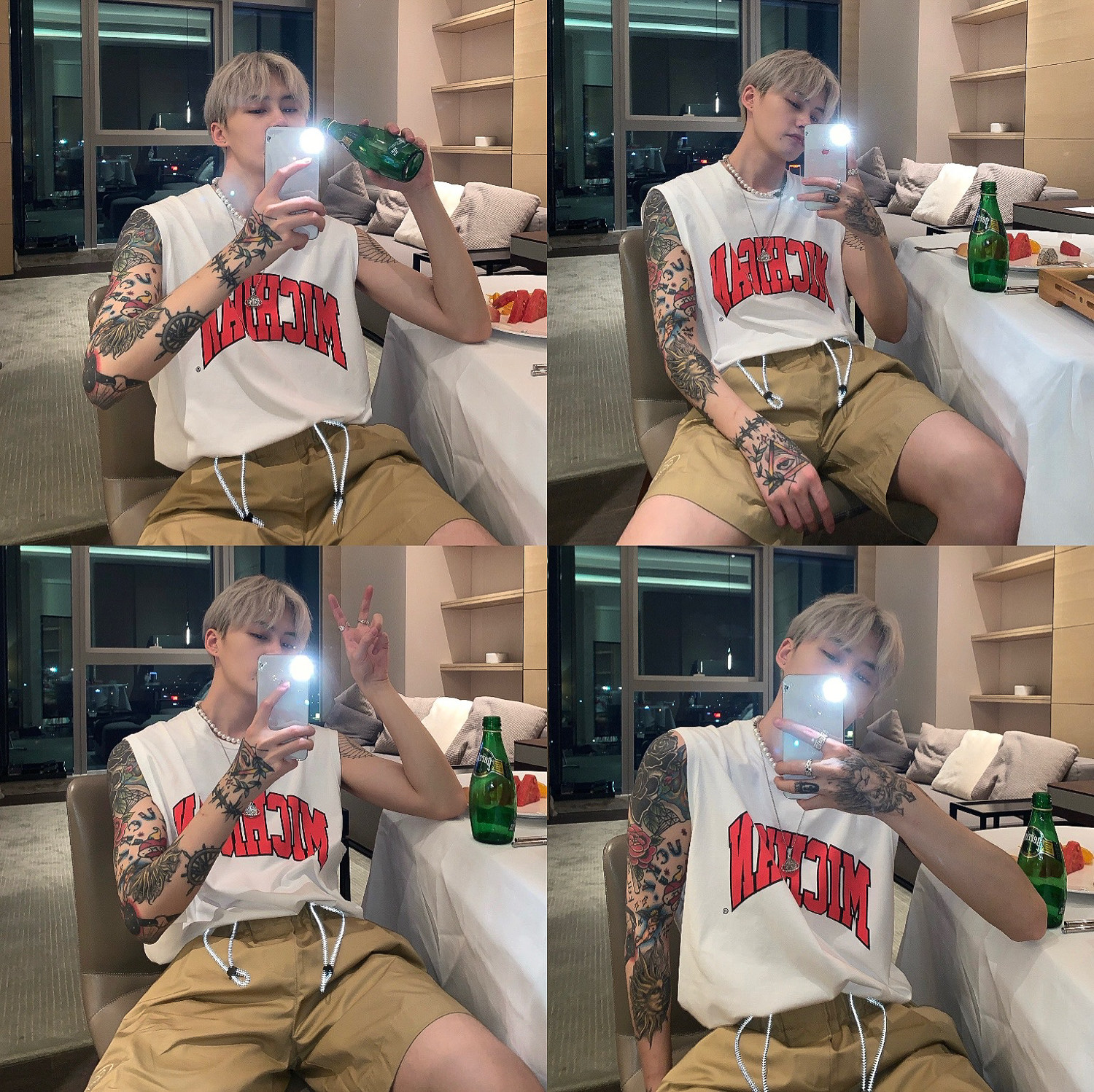 CUIBUJU MENS VEST SUMMER TIDE INS LETTER SIMPLE SWEAT VEST MENS WEAR PERSONALITY TREND VEST OUTSIDE