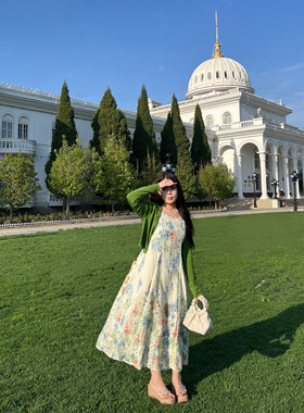 肉卷家微胖大码女装法式夏碎花显白胖mm甜美温柔氛围感套装连衣裙