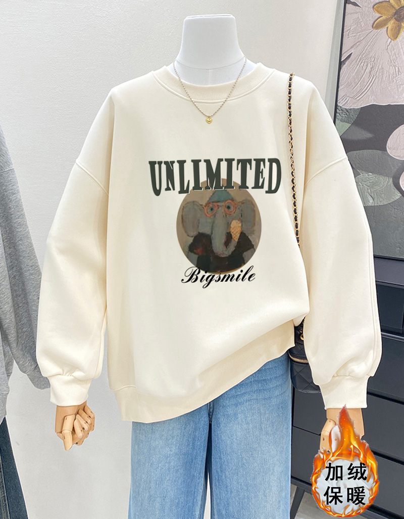 大牌正品超好看100%纯棉印花卫衣