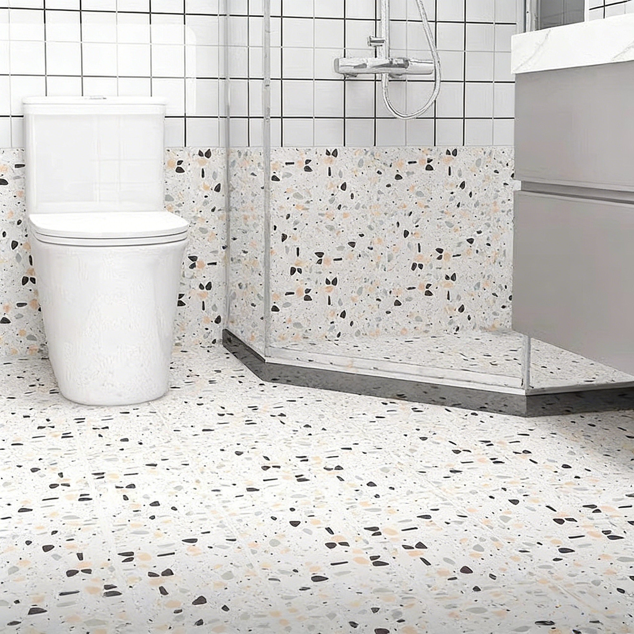 卫生间防水地贴纸厨房浴室墙地面专用地砖防滑耐磨厕所地板贴自粘,家居饰品,地贴,淘宝优惠券,粉丝福利购,淘宝优惠卷