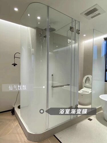 单向渐变办公室商铺圆点法纱半透明半透光贴纸双向磨砂玻璃贴膜 - 封面