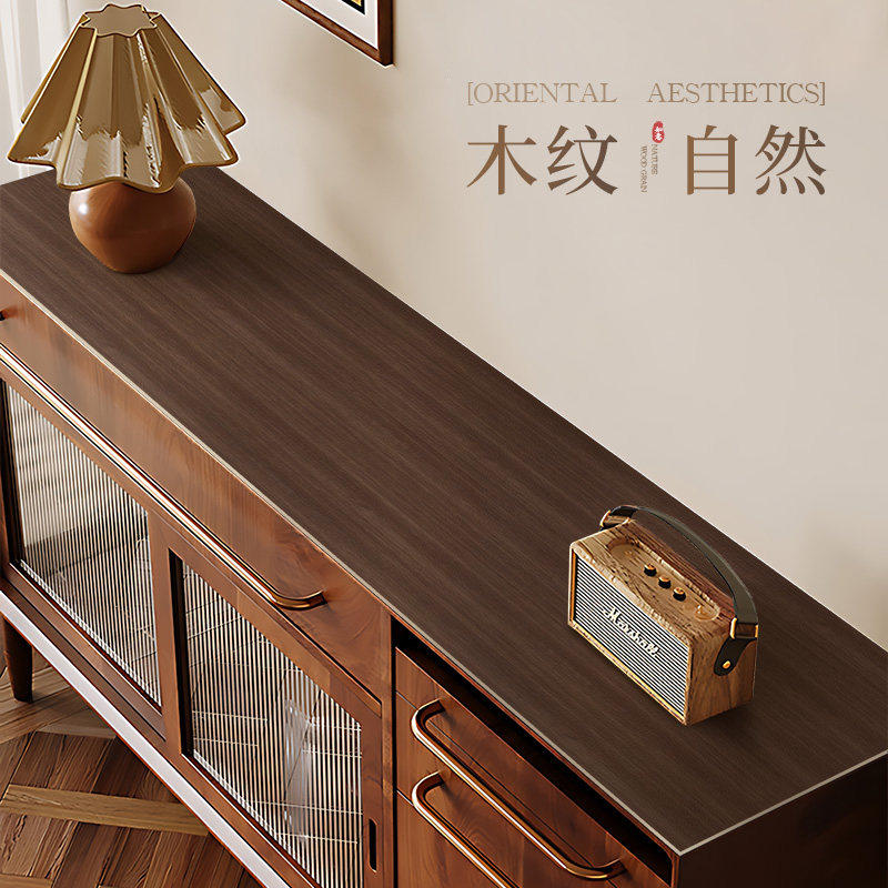 仿木纹餐边柜保护垫玄关鞋柜子桌布防脏胡桃木实木电视柜台面桌垫,居家布艺,桌布,淘宝优惠券,粉丝福利购,淘宝优惠卷