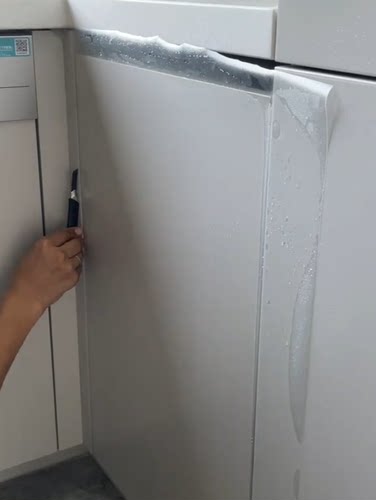 厨房哑光肤感柜门防油烟贴纸防手印防水自粘橱柜吊柜透明保护贴膜