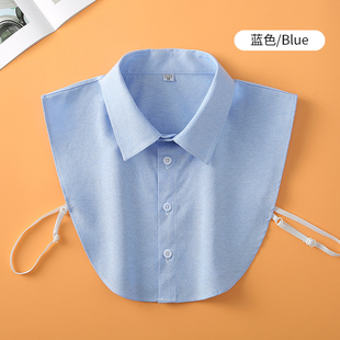衬衫假领子女银行工作服职业工装假领衬衫领装饰领尖领配饰假衣领