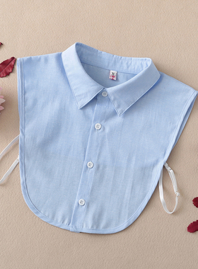 纯棉男女假衬衣领百搭尖领职业工装秋冬春正装毛衣卫衣衬衣假领子