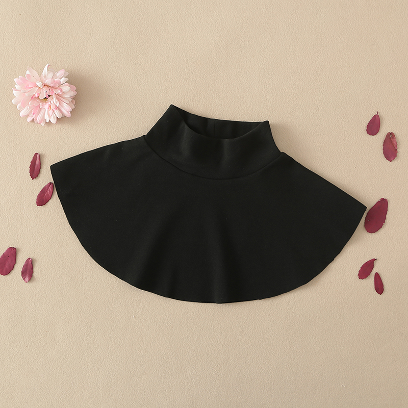 双面德绒围脖护颈保暖假领子套头高领脖打底装饰衣领秋冬防寒保暖