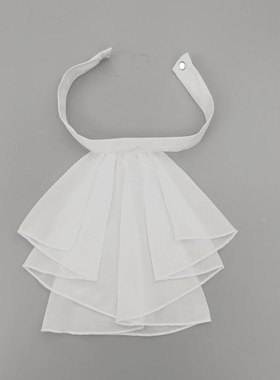 假衣领复古宫廷拉夫领雪纺衬衫cos配饰蝴蝶结领巾装饰内搭假领子