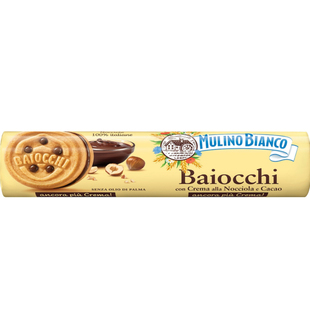 意大利Mulino Bianco巧克力榛子夹心饼干Baiocchi168G