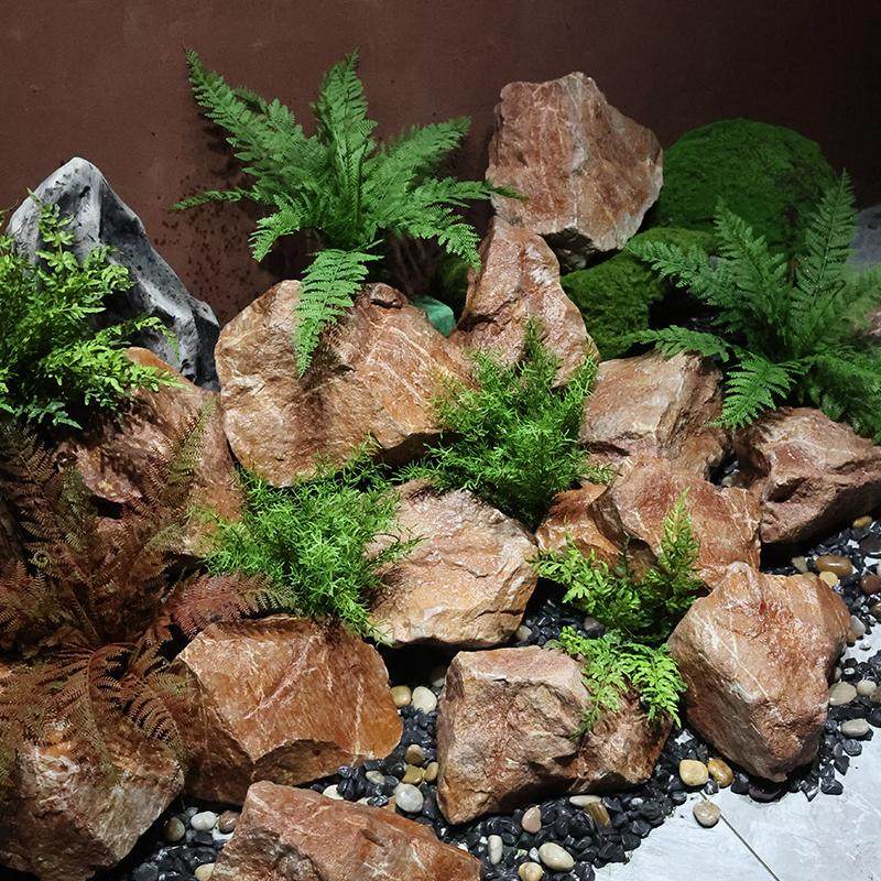 仿真花园庭院鱼缸户外设计假道具