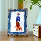 饰摆件高级感 7寸空框客厅卧室装 轻奢欧式 复古相框摆台创意金属6