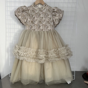 2年朋，剪吊牌，女宝重工礼服裙，微瑕，吊799，7394