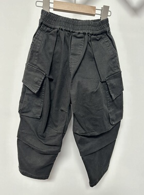 【清，不退不换】 越Ye 黑色单牛仔工装裤 11540