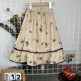 新 宝er汪 春 碎花半身裙 裙衬 1781A