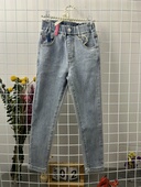 啦fu莱 春 水洗蓝牛仔裤 新 有弹力 1302