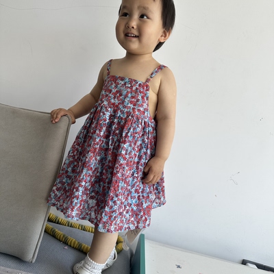 0708高端童装大品家小九，女宝连衣裙，吊带裙，棉布裙