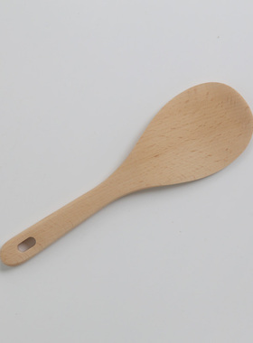 外贸原单出口德国榉木无漆无涂层整木自然环保实木饭铲饭勺