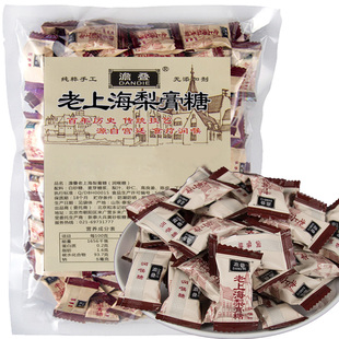 老上海纯手工百草秋梨膏糖独立包装清凉润喉糖非止咳化痰润肺零食