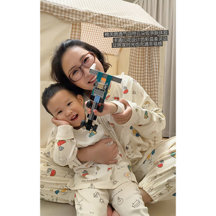Kitty猫棉柔亲肤卡通印花睡衣睡裤 安妮森林 套装