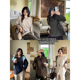 醋酸羊毛蚕丝莱赛尔亲肤肌理圆领&半高领文艺百搭长袖 T恤安妮森林