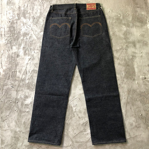 原浆重磅赤耳丹宁原牛牛仔裤15oz
