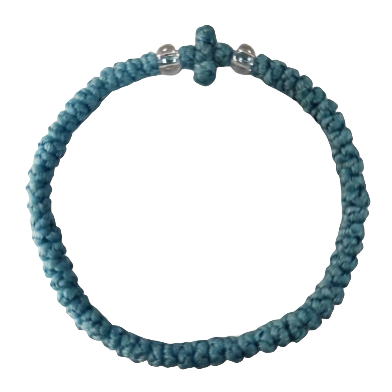 手工编织蜡绳蜡线彩珠可调节打结希腊祷告十字架手绳手链22