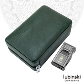 雪茄剪打火机套装 LUBINSKI进口雪松木雪茄保湿 套 便携真皮保湿 盒