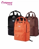 Diplomat外交官休闲 橘色 2006 旅游 多功能双肩背包QDD