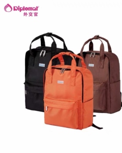 Diplomat外交官休闲 旅游 多功能双肩背包QDD-2006 橘色