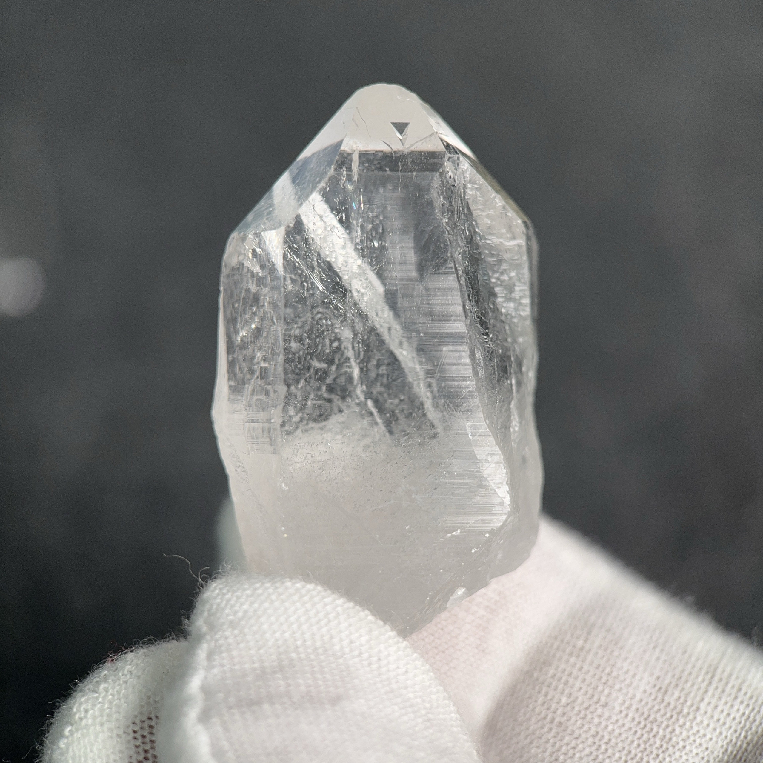 熊猫师兄印度喜马拉雅天然高频白水晶原石一物一图