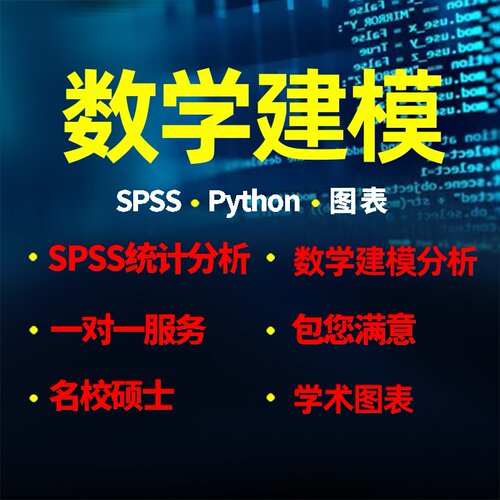 python数学建模帮做数据分析服务
