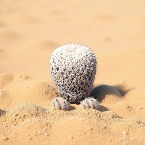 青青花草阳台好养趣味仙人球白刺