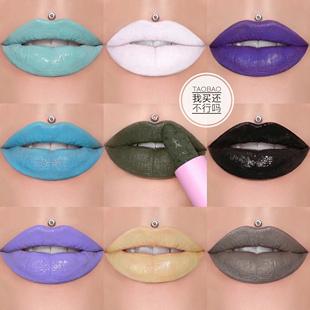 万圣节妆容作妖色唇釉口红合集！口紫口黑蓝色绿色灰色白色黄色