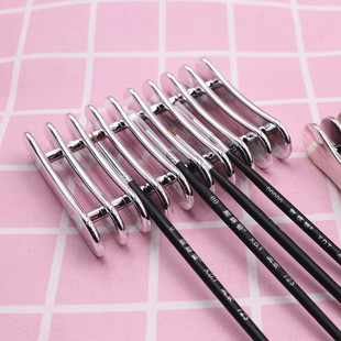 超轻粘土画眼睛配件五格九格银色电镀笔架谢德堂笔架画笔架搁笔台