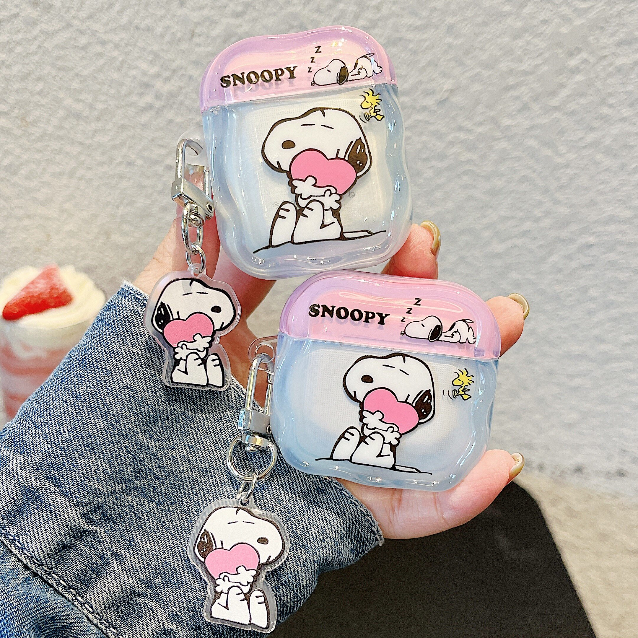 日系少女心卡通史努比适用苹果airpods4耳机保护壳新款airpodspro2保护套pro2耳机壳二三代降噪版3代四代