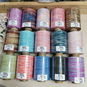 蜡罐罐装 新品 升级版 0.5MM星空段染蜡线80克320米手工编织线材