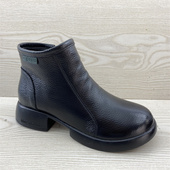 鞋 特价 真皮女靴中跟厚底短靴粗跟真皮靴子女秋冬季 断码 妈妈鞋 子