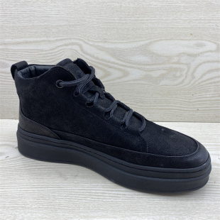 真皮男鞋 特价 头层牛皮高帮板鞋 系带纯色厚底秋冬棉鞋 断码 男单鞋 鞋