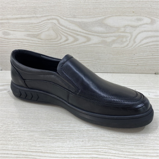 鞋 圆头舒适透气男单鞋 特价 头层牛皮一脚蹬休闲皮鞋 真皮男鞋 断码