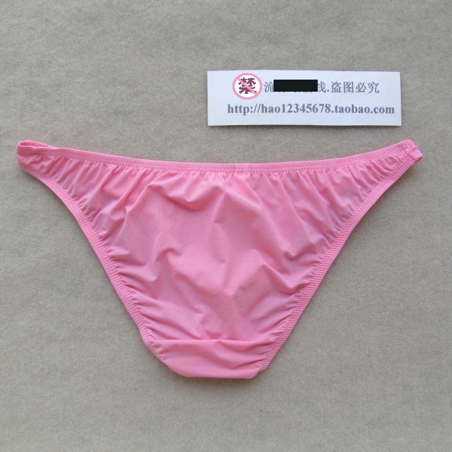 男士伪娘变装牛奶丝火辣三角裤