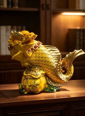金龙鱼摆件工艺品客厅招财摆件