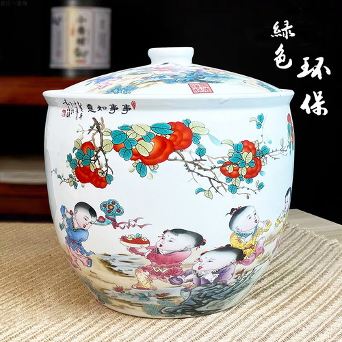 陶瓷米缸绿色环保防虫家用密封罐