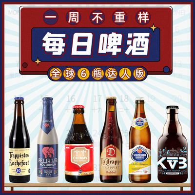 全球进口精酿啤酒6瓶每日尝鲜